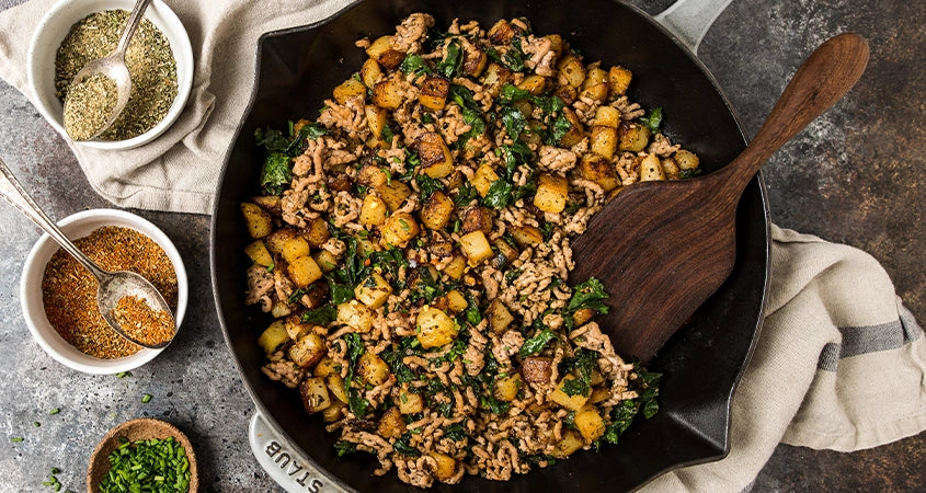 HOME FRIES & SAUSAGE SKILLET