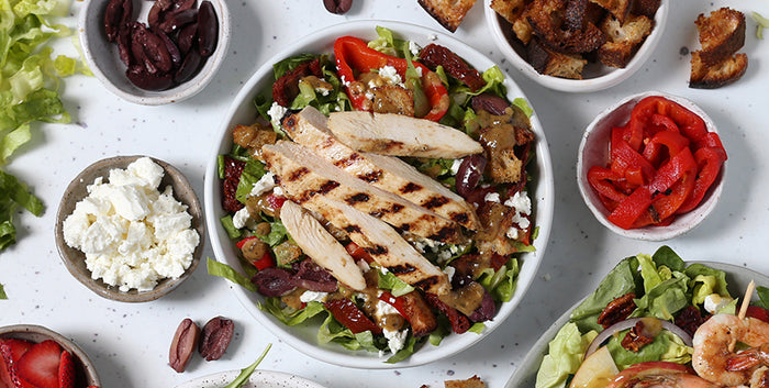 ITALIAN PANTRY SALAD WITH GRILLED CHICKEN BREAST