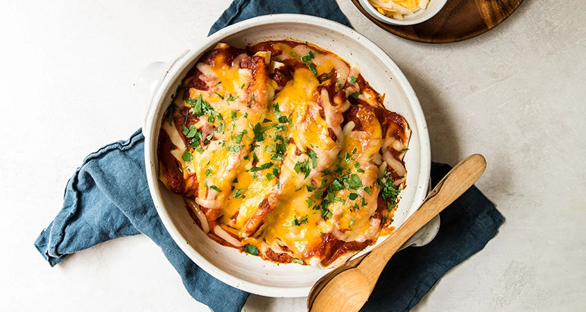 EASY CHICKEN ENCHILADAS