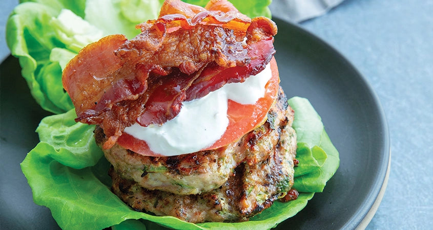HIDDEN VEGGIE RANCH BURGERS