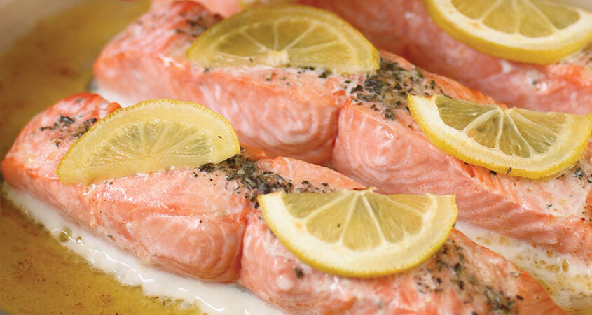 LEMON ROSEMARY BROILED SALMON