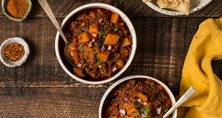 INSTANT POT BUTTERNUT SQUASH CHILI