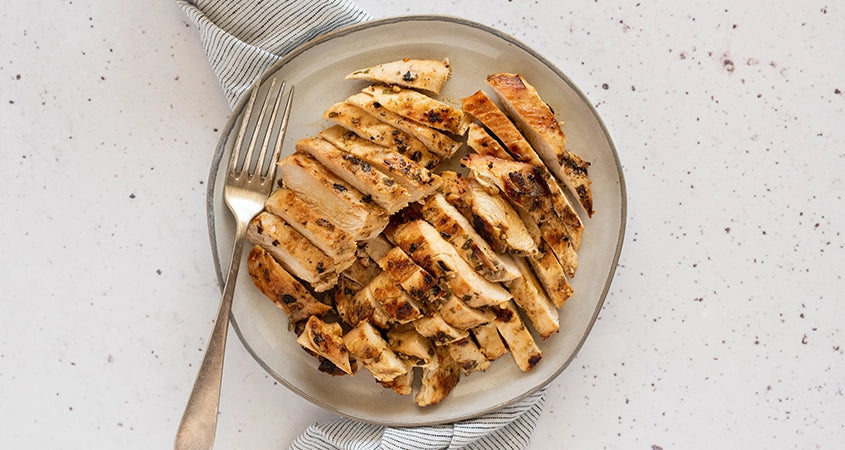 Chargrilled top chicken breast