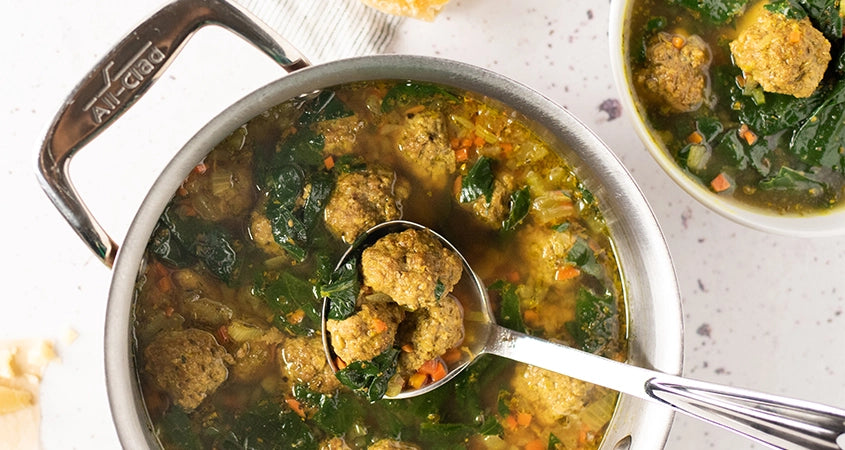 Healthy Italian Wedding Soup (with Chicken Meatballs) - Healthy Seasonal  Recipes