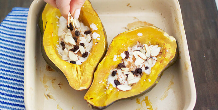 ROASTED WINTER SQUASH WITH COCONUT BUTTER