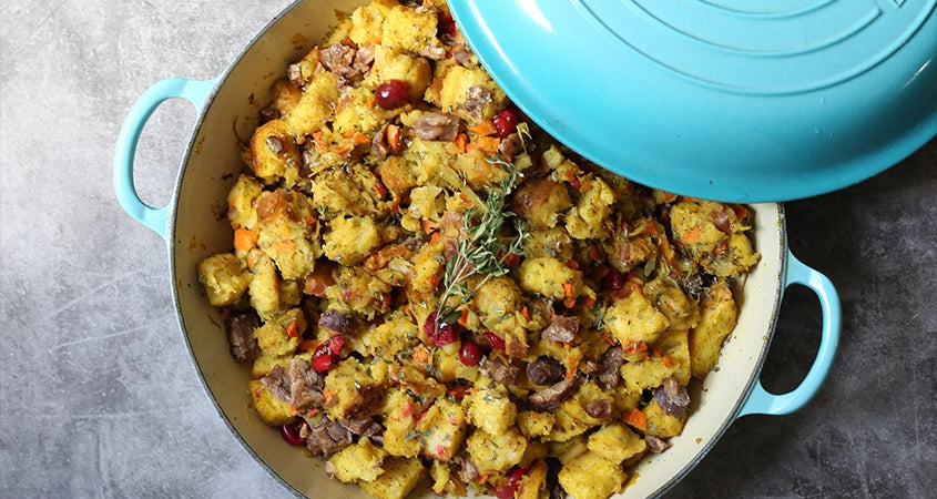 CHESTNUT & CRANBERRY SOURDOUGH STUFFING