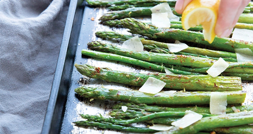 SPICY ROASTED ASPARAGUS WITH LEMON