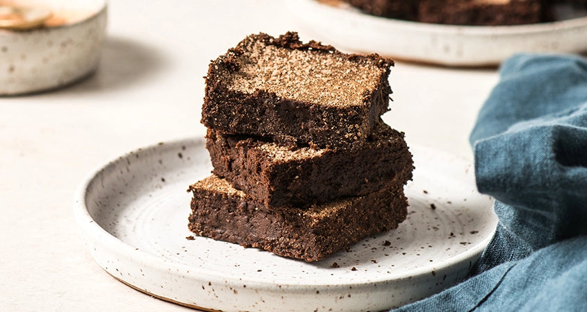 FLOURLESS DARK CHOCOLATE BROWNIES