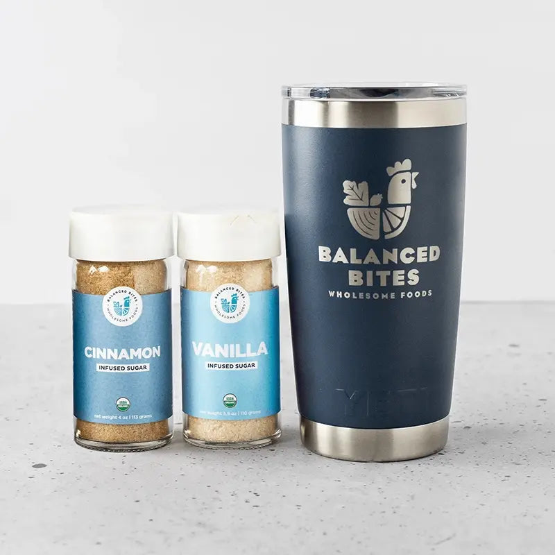 Organic Infused Sugars & Navy YETI Tumbler Gift Set