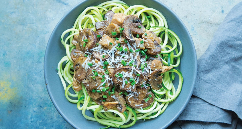 CREAMY MUSTARD CHICKEN WITH ZOODLES