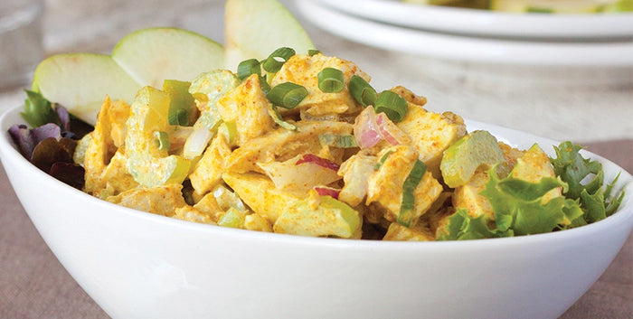 CURRIED CHICKEN SALAD WITH APPLES