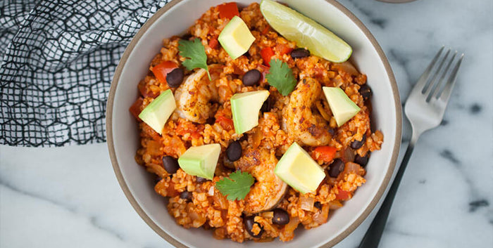 ONE-POT MEXICAN SHRIMP WITH CAULIFLOWER RICE