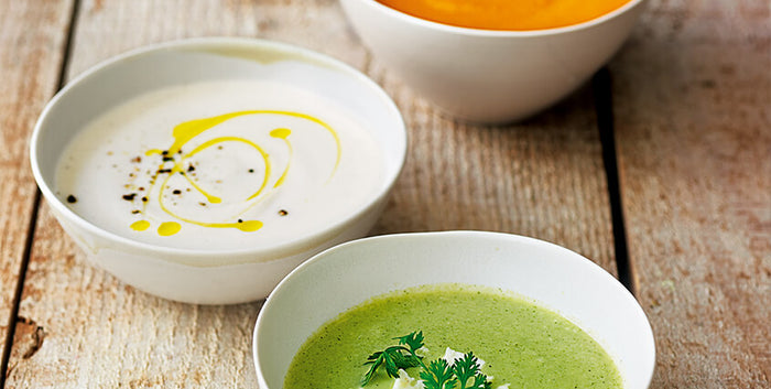 CREAMY VEGETABLE SOUPS FROM ROBYN YOUKILIS' GO WITH YOUR GUT