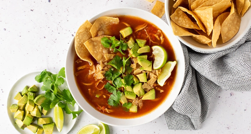 MEXICAN-INSPIRED TORTILLA SOUP